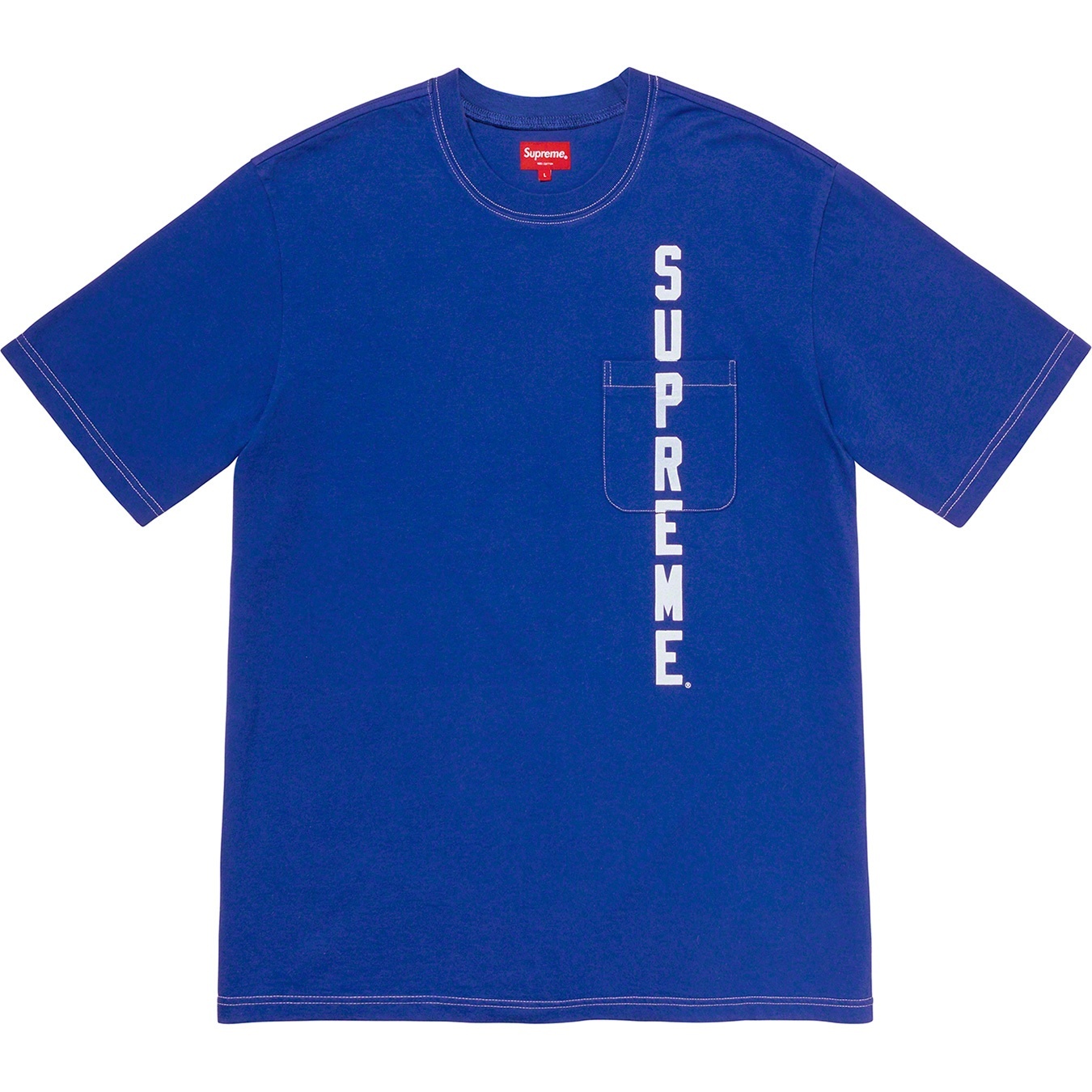 Contrast Stitch Pocket Tee view 4